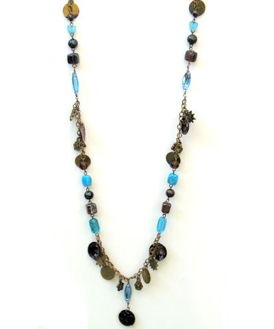 sondaria  - BULK BUY 12 BLUE SUN NECKLACES
